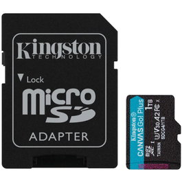 Kingston Canvas Go! Plus 1 TB microSDXC A2 U3 V30 con adaptador